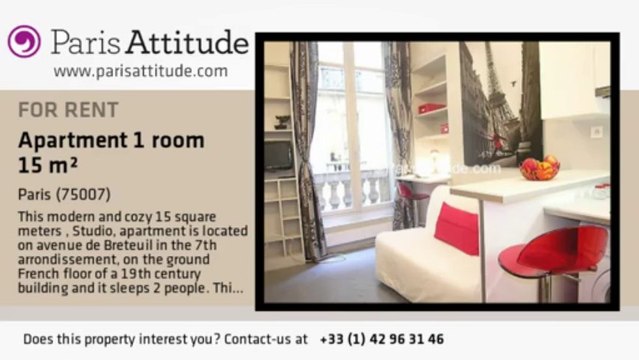 Studio Apartment for rent - Ecole Militaire/Unesco, Paris - Ref. 6219