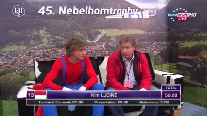 Nebelhorn Trophy 2013 Kim LUCINE SP