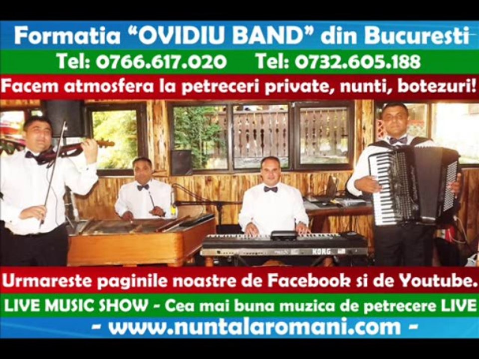 FORMATIE NUNTA - Formatia OVIDIU BAND - Colaj hore instrumentale LIVE 2013