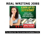 Real Writing Jobs - Online Writing Jobs From Home