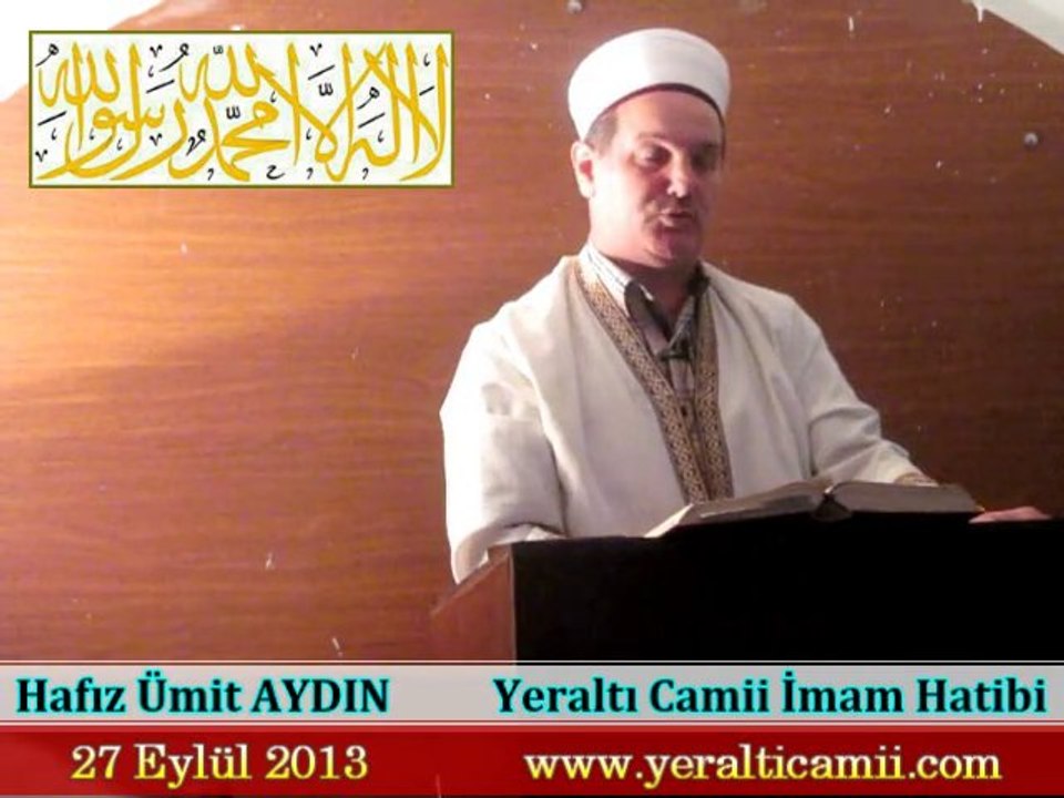 Cuma Vaaz'ı Yeraltı Camii İmam Hatibi / Hafız Ümit AYDIN