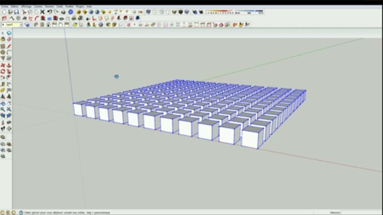Formation SKETCHUP multiplier des copies et créer des clones
