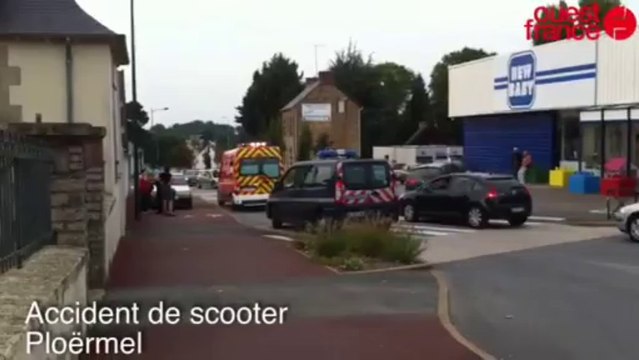 Accident de scooter - Accrochage avec une voiture
