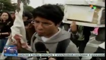 Miles de trabajadores peruanos acatan paro laboral