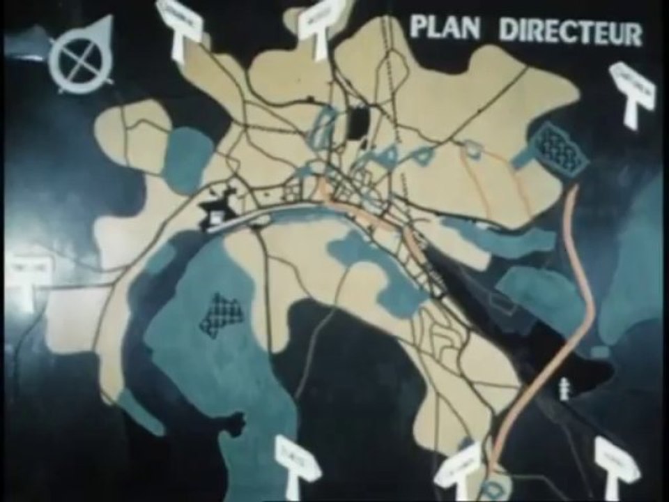 Aménagement de l'agglomération quimpéroise de 1953 - 2ème partie - Plan intercommunal de Quimper