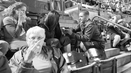 Insipid Engagement Photo 'Ruined' By Perfect Old Lady