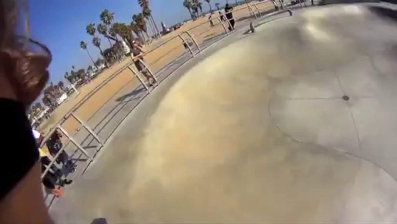 Action Video Camera from Sony HDR-AS15 Skateboarding in Venice