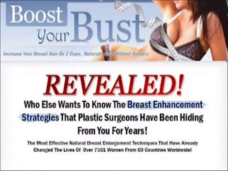 Boost Your Bust Guide FREE Download | natural breast enlargement