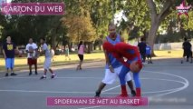 Buzz : Spiderman se prend pour Tony Parker