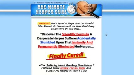 The One Minute Herpes Cure Review