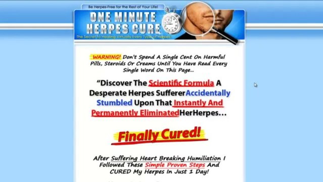 The One Minute Herpes Cure Review