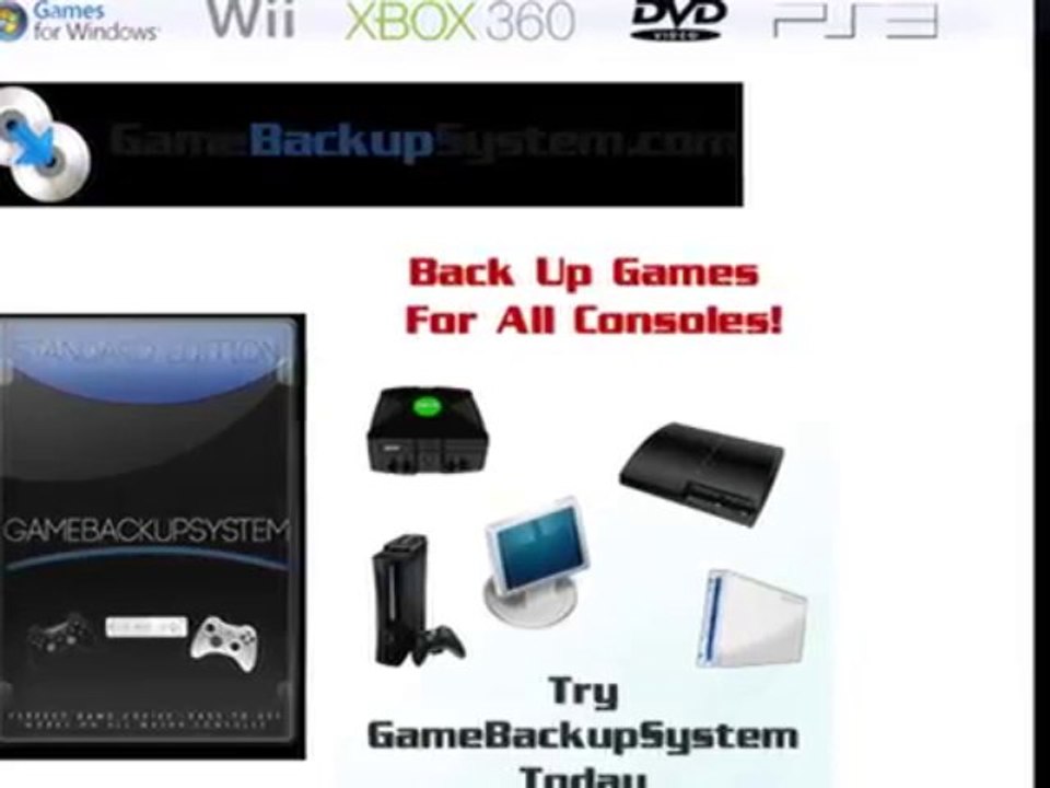 Game Backup System - Back Up Ps3 Wii Xbox360 BluRay