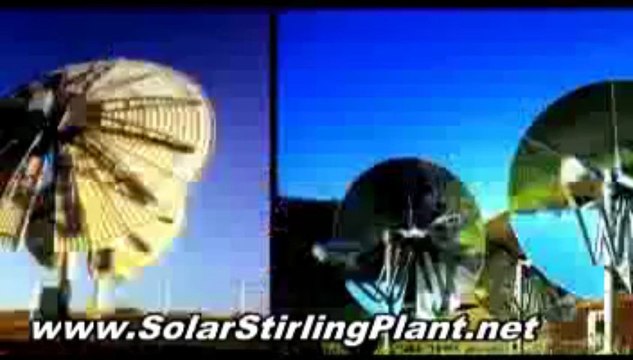 Extremely Low Cost FREE ENERGY system - Solar Stirling Plant