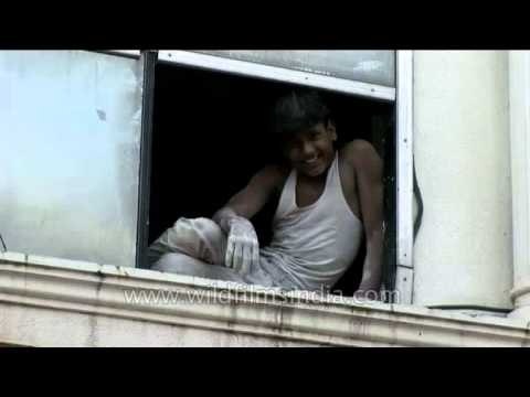 Two kids eating an ice cream and the other just dream of getting one!