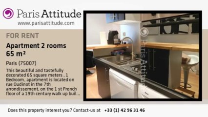 1 Bedroom Triplex for rent - Ecole Militaire/Unesco, Paris - Ref. 7914