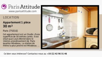 Appartement Studio à louer - Mirabeau, Paris - Ref. 1535