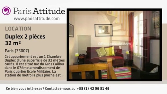 Duplex 1 Chambre à louer - Tour Eiffel, Paris - Ref. 2332