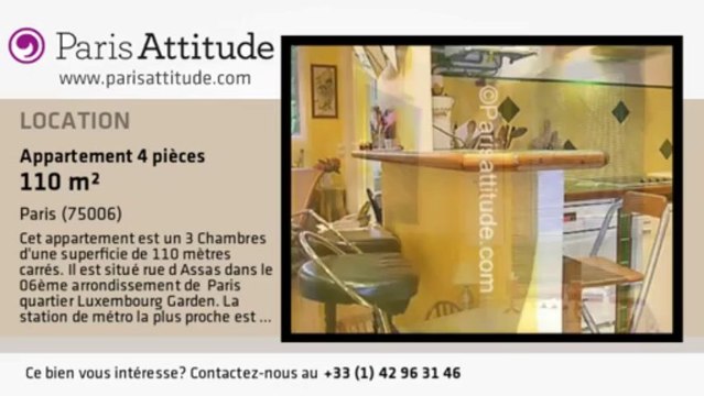 Appartement 3 Chambres à louer - Jardin du Luxembourg, Paris - Ref. 16