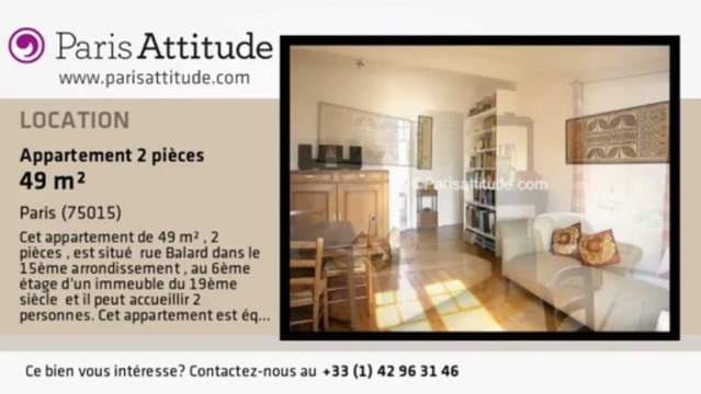 Appartement 1 Chambre à louer - Parc André Citroën, Paris - Ref. 3098