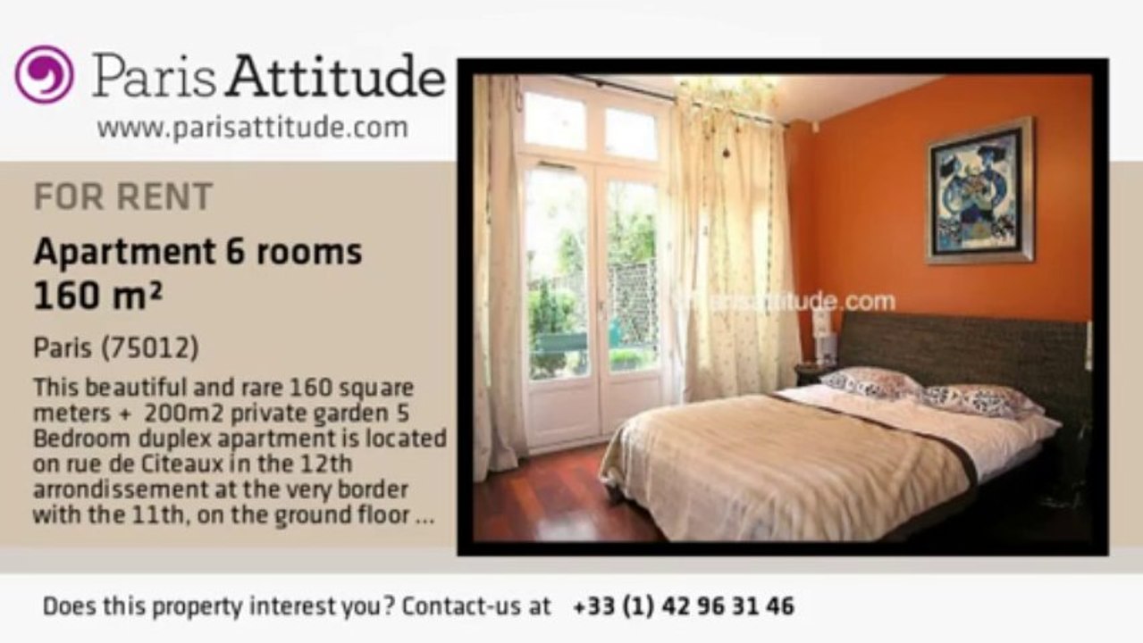 5 Bedroom Duplex for rent - Reuilly Diderot, Paris - Ref. 4327