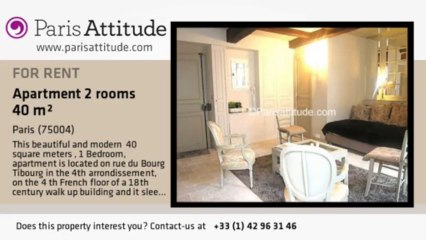 1 Bedroom Apartment for rent - St Paul, Paris - Ref. 6799