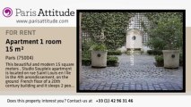 Studio Duplex for rent - Ile St Louis, Paris - Ref. 6026