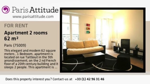 1 Bedroom Apartment for rent - Notre Dame de Lorette, Paris - Ref. 5429