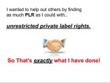 Download 42  FREE PLR Niche Products (Private Label Rights Ebooks)