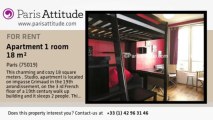 Studio Apartment for rent - Buttes Chaumont, Paris - Ref. 6480