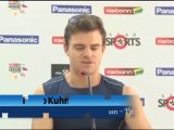Titans batsman Heino Kuhn press conference