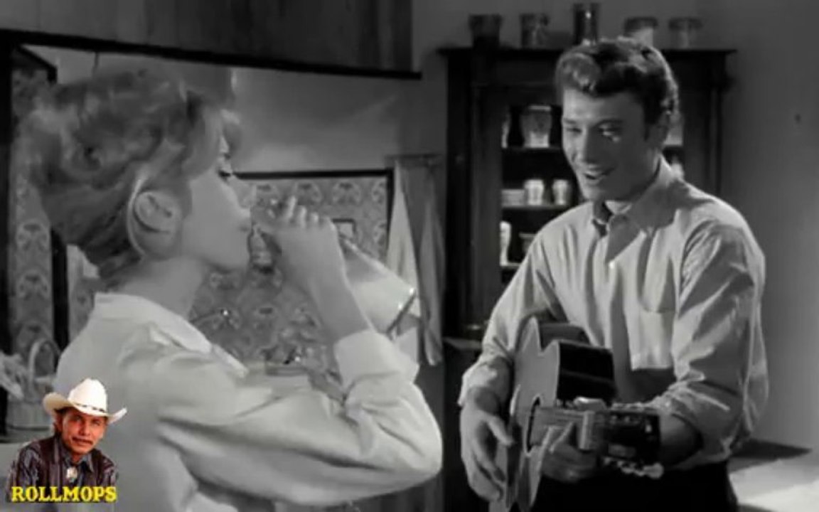 JOHNNY HALLYDAY " RETIENS LA NUIT " FILM LES PARISIENNES 1962  "ROLLMOPS OCTOBRE 2013 "