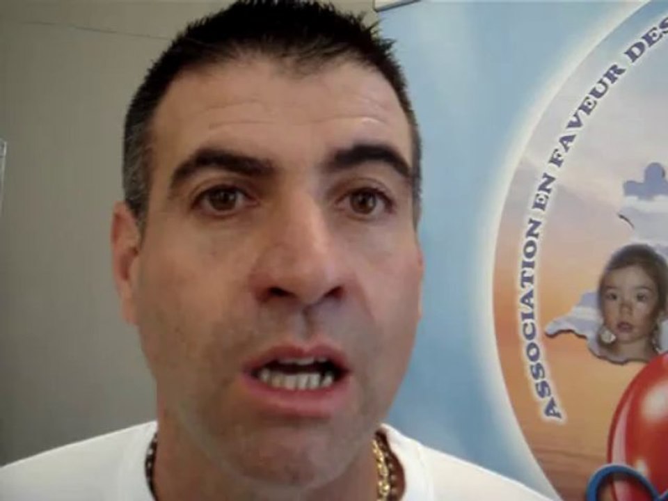 La belle émotion de René Molines, président de l'association Adrien