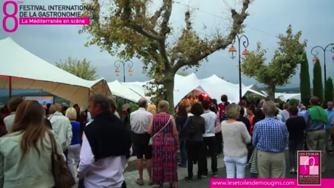 Inauguration de la 8ème édition du Festival de la Gastronomie à Mougins.