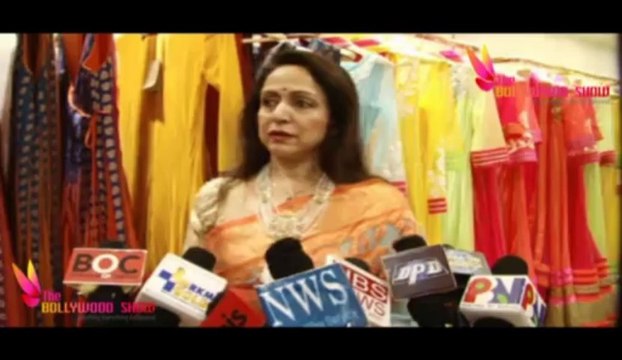 Hema Malini And Neeta Lulla At New Collection Flagship Store