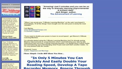 5 minute learning machine