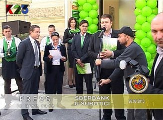 K23TV - Press iz prve ruke - Sberbank u Subotici - 26. septembar 2013.