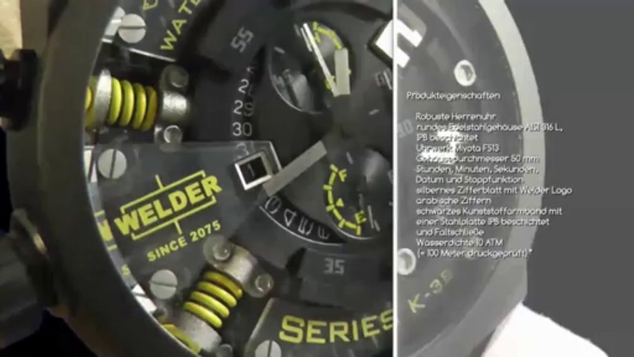 Welder k38 702 italo fontana 50mm herrenuhr