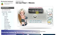 Info Cash Review + BONUS   Members Area Walkthrough   YouTube