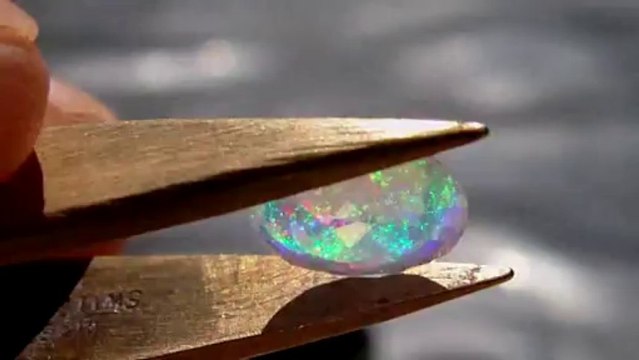 OF36 - Opale Contra Luz facettée Magdalena Mexique - OPAL ORION