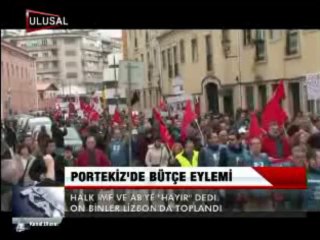 PORTEKİZ' DE BÜTÇE EYLEMİ