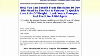 Master Cleanse Secrets Review