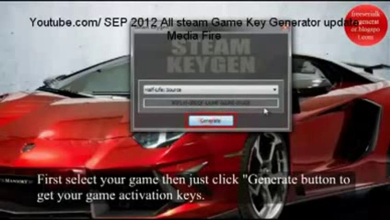 steam key generator updated september 2013