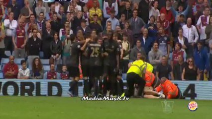 هدف مانشستر سيتي الثاني في استون فيلا - الجولة 6 - 28/9/2013
