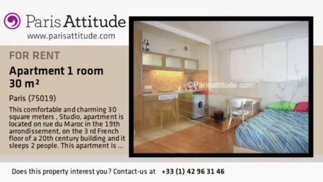 Studio Apartment for rent - Riquet, Paris - Ref. 5781