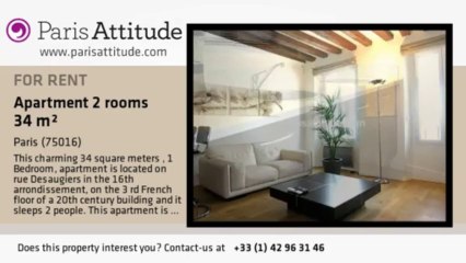 1 Bedroom Apartment for rent - Mirabeau, Paris - Ref. 7747