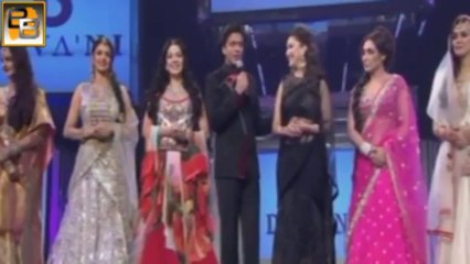 Shahrukh, Madhuri, Sridevi Walk the ramp for Yash Chopra_s Birthday Tribute