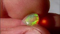 OE233 - OPAL ORION - Opale facettée poire Welo Ethiopie, idéal bijou bague, pendentif