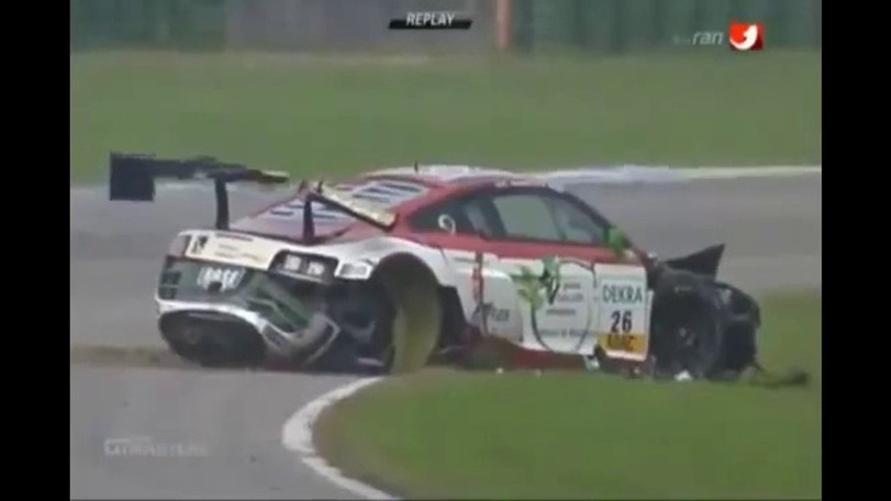 ADAC GT Masters Hockenheim Race 1 2 Massive Crash Red flag