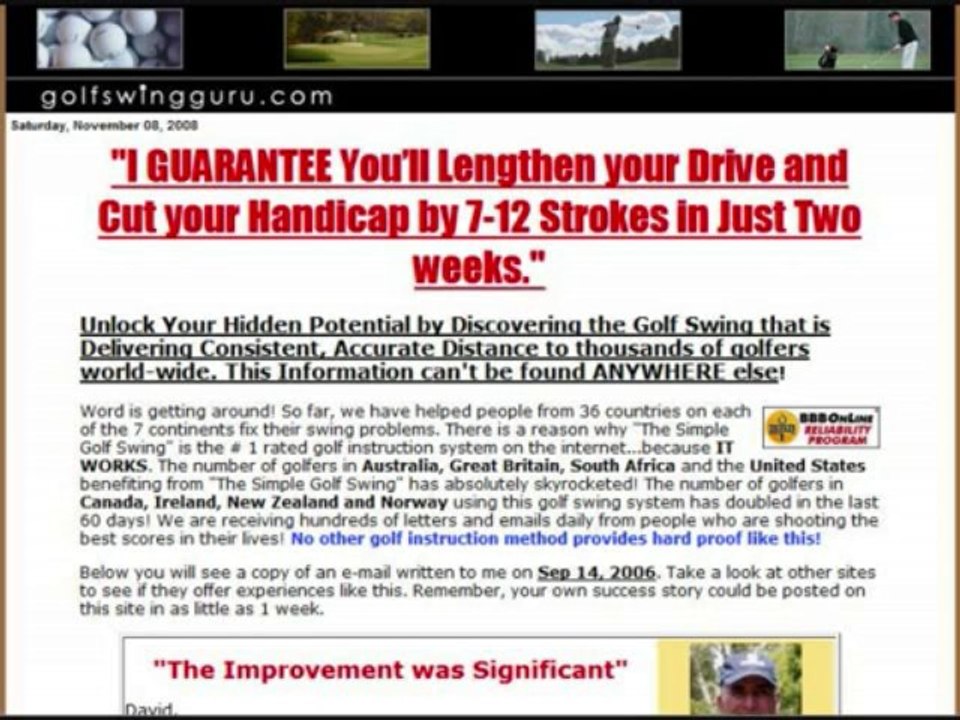 Simple Golf Swing Tips
