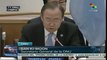 Ban Ki-moon pidió liberar al mundo erradicar las armas nucleares
